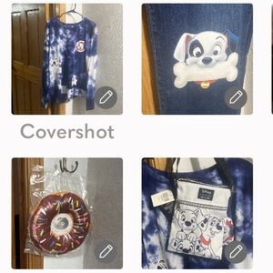 1X Dalmatian tie-dye sweatshirt size 14 curvy jeans+🍩🐶🐱healer SzM